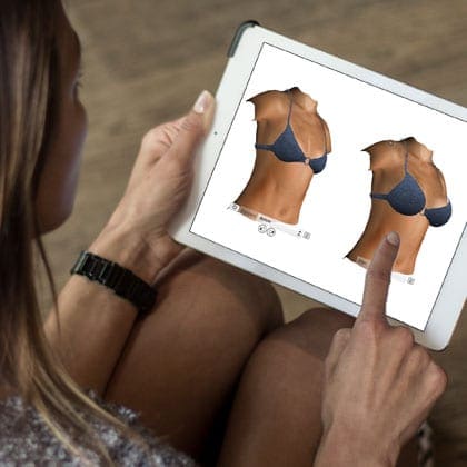 Latest computerized breast imaging and sizing techniques in the UK.