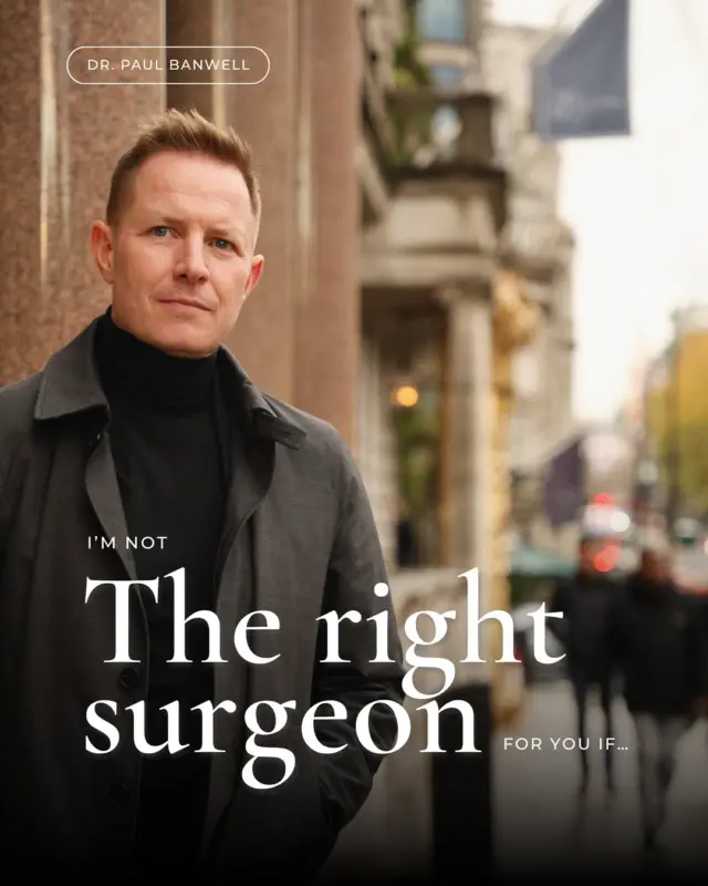 Not every patient is the right fit for every surgeon - and that is exactly how it should be 🖤 

Choosing a plastic surgeon is about far more than credentials, before and after photos, or what is trending on social media.

The right surgeon is someone who takes the time to understand your goals, educate you thoroughly, manage expectations honestly and prioritise your long term wellbeing above all else.

The best outcomes are built on trust, communication, careful planning and a shared commitment to achieving results that are balanced, natural and appropriate for the individual.

👇🏽 Do you have a question for Dr. Paul, ask us anything below 
📍 London & Sussex