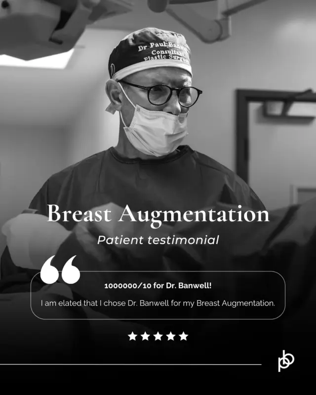 There is no greater compliment than knowing a patient feels genuinely cared for throughout their entire journey 🖤 

Every consultation, procedure and follow up is centred around creating results that feel beautifully balanced, natural and personal to the individual. Just as importantly, we want every patient to feel informed, supported and confident from beginning to end ✨ 

We’re incredibly grateful when patients take the time to share their experiences. This recent @realself review means a great deal to Dr. Paul and the entire team.

Thank you to our patients for trusting us with your care and for your kind words⭐

💌 If you’re considering breast augmentation and would like to discuss your options, we’d be delighted to welcome you for a consultation.
🔗 Book today at paulebanwell.com
