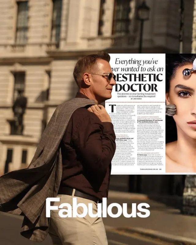 Dr. Paul has been Featured in the latest issue of Fabulous Magazine 🖤 here he shares his expert insight into how the face and jawline change as we age - and why treating jowls isn’t always as simple as adding volume.

From changes in collagen and skin laxity to facial fat and underlying support, the right approach should always begin with understanding the cause.

Pick up the latest copy of Fabulous Magazine to read the full article ✨